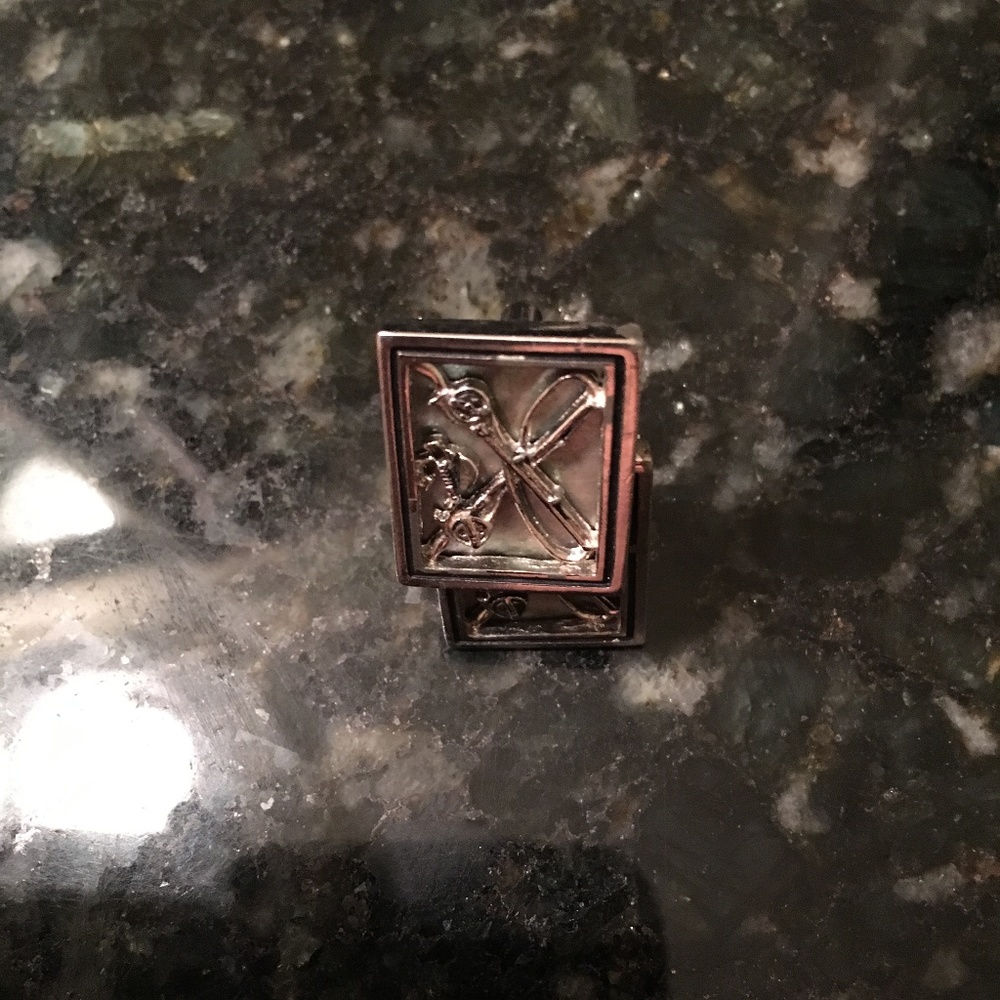 Silver Cuff Links With Unique Design - image 1